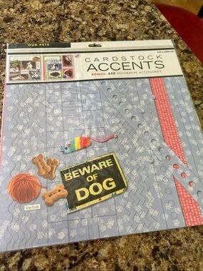 Cardstock Accents Decorative Die-Cut Pack in Blue - Pet Theme